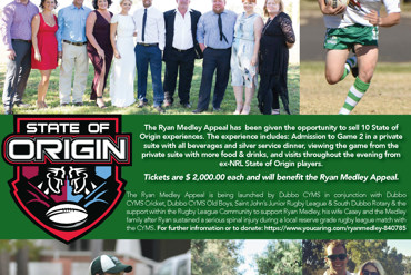 Ryan Medley Appeal - State of Origin Experience
